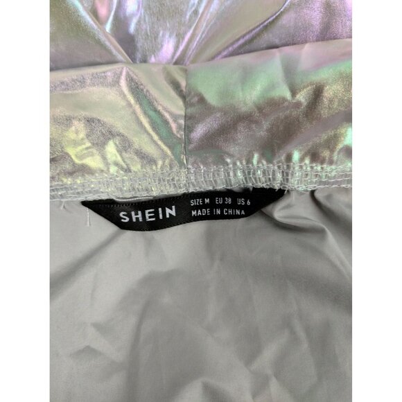 Shein Womens or Mens M Lightweight Iridescent Hooded Windbreaker Jacket - Picture 4 of 9